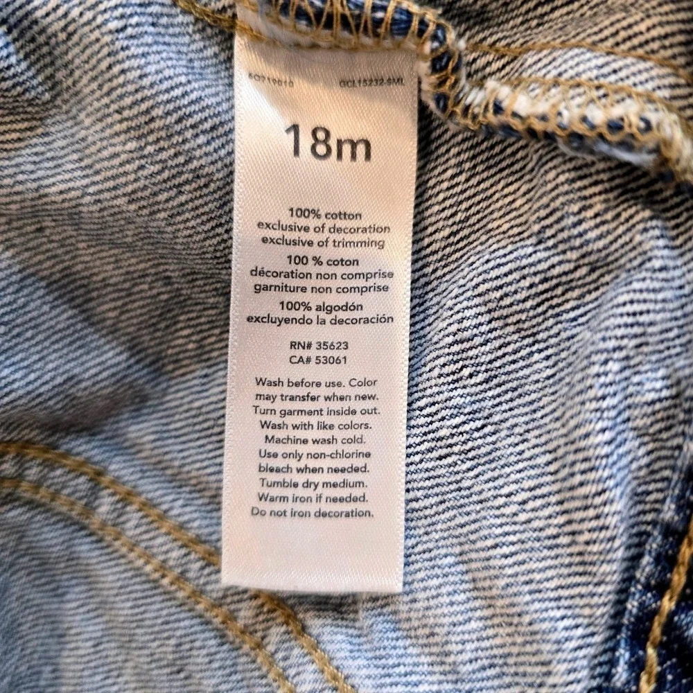 OshKosh B'gosh Toddler Denim‎ Jean Jacket Size 18M 